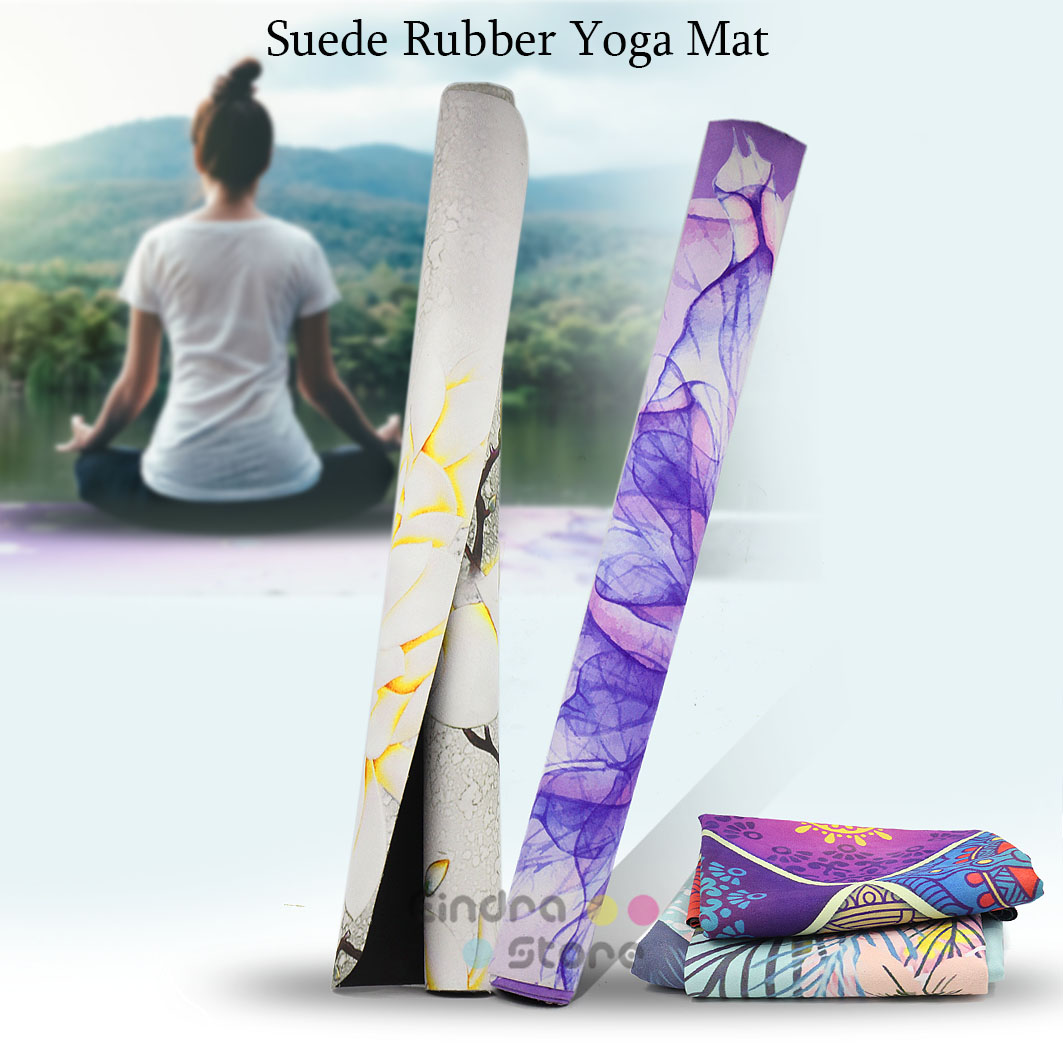 Suede Rubber Yoga Mat